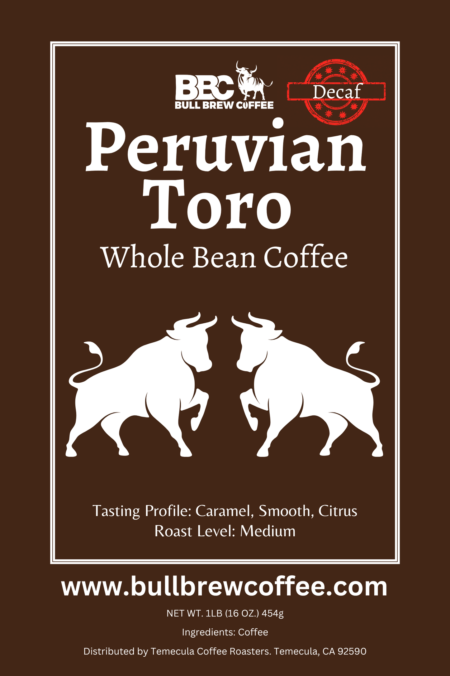Peruvian Toro Decaf Coffee